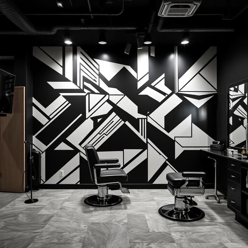Custom mural in a business space — sales floors & training rooms