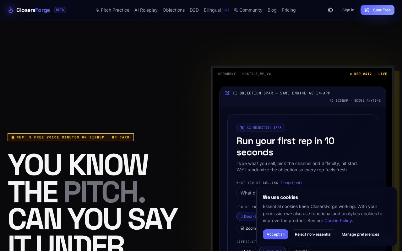 ClosersForge website screenshot